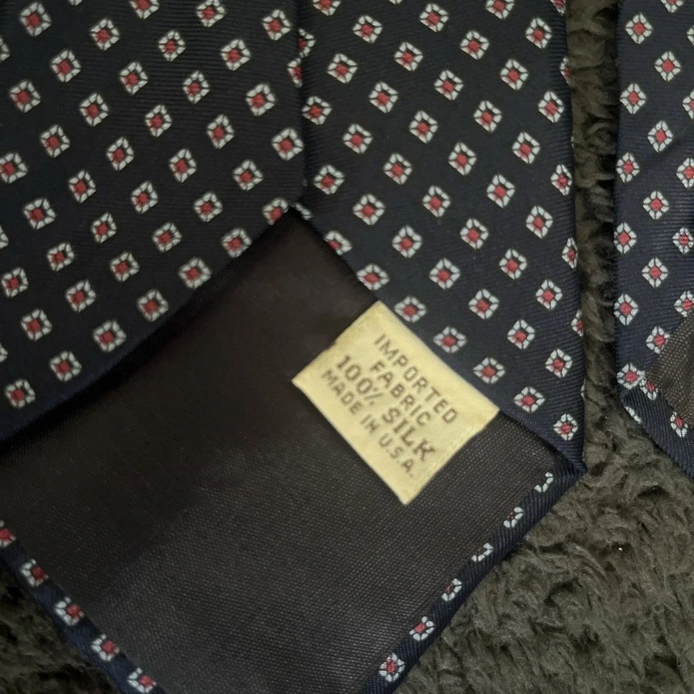 Vintage Yves Saint Laurent YSL Silk Necktie Made in USA Classic Designer Tie